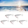 thumbnail image 5 of 5Pcs 20g Vib Fishing Bait Metal Vib Hard Fishing Lure Artificial Hard Lures Fake Bait Silver, 5 of 5