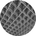 thumbnail image 1 of Ahgly Company Machine Washable Indoor Round Transitional Charcoal Black Area Rugs, 4' Round, 1 of 7