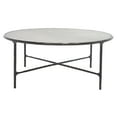 thumbnail image 3 of SAFAVIEH Couture Jessa Glam Round Metal Coffee Table, Black/White, 3 of 5