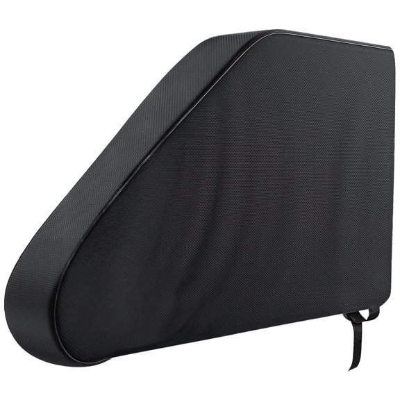 Trailer Hitch Cover 600D Oxford Waterproof Tow Hitch Protector with Reflective Strips Fits Most Trailers Curved Design with Straps Resists Sunlight Dust Rain Snow Corrosion Quality Black Mesh