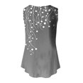 thumbnail image 5 of Sentmoon Tenues d'Été pour Femmes Débardeurs Col Rond pour Femmes Coupe Ample Imprimé Vignes Sans Manches T-Shirts Basiques Tendance 2025 pour Week-End Brunch Gris TG, 5 of 5