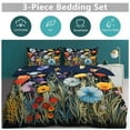thumbnail image 6 of Duvet Cover Queen Size Watercolor Wildflowers 3 Pcs Duvet Cover Set Bedding Sets Queen Soft Breathable, 6 of 6