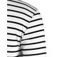thumbnail image 3 of CamisePaHombres Cuello Redondo Mangas Largas Estampado de Rayas Negro Y Blanco 48, 3 of 6