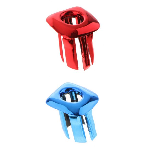 Cubierta del Botón de la Perilla de bloqueo del Pasador de la Ventana de la puerta del Vehículo Macarena 2pcs F10 Azul Rojo