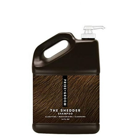 UPC: 0051497226404 | Pride and Groom The Shedder Dog Shampoo – All Natural Blend of Essential Oils & Coat-Specific Ingredients that moisturize & Nourish Both The Coat & The Skin Beneath to Reduce Shedding & Dander – 128oz