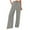 Gray, variant on Wide Leg Pants Woman Women'S Solid Color Cotton And Linen Wide Leg Pants Slit Drawstring High Waist Casual Loose Pants Casual Straight Leg Pants With Pockets Harem Pants (Pink,S)