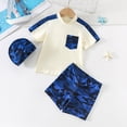 thumbnail image 5 of LRen Boys' Swimwear Toddler Cartoon Print Two Piece 3t Swimsuit Boys Summer Beach Casual Fashion Loose Beach Swimwear Sets, 5 of 5