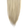 thumbnail image 2 of SAYFUT 23" Long Straight Full Head Clip in Synthetic Hair Extensions Double Weft 7 Pieces 16 Clips 160g Ash Blonde Mix Bleach Blonde, 2 of 2