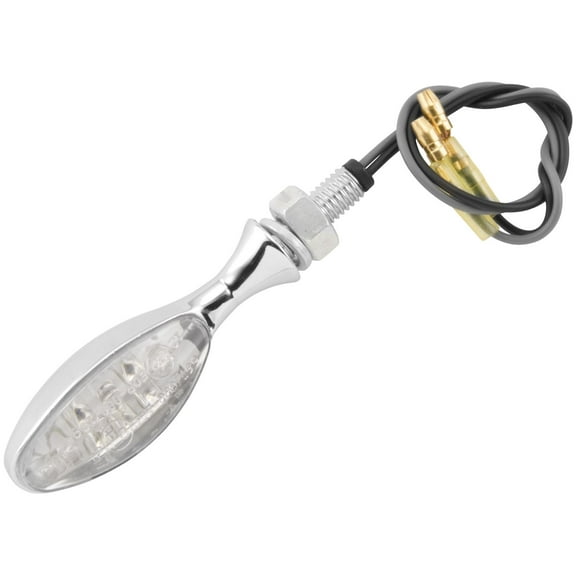BikeMaster Torpedo LED Turn Signals Chrome 101009-9C