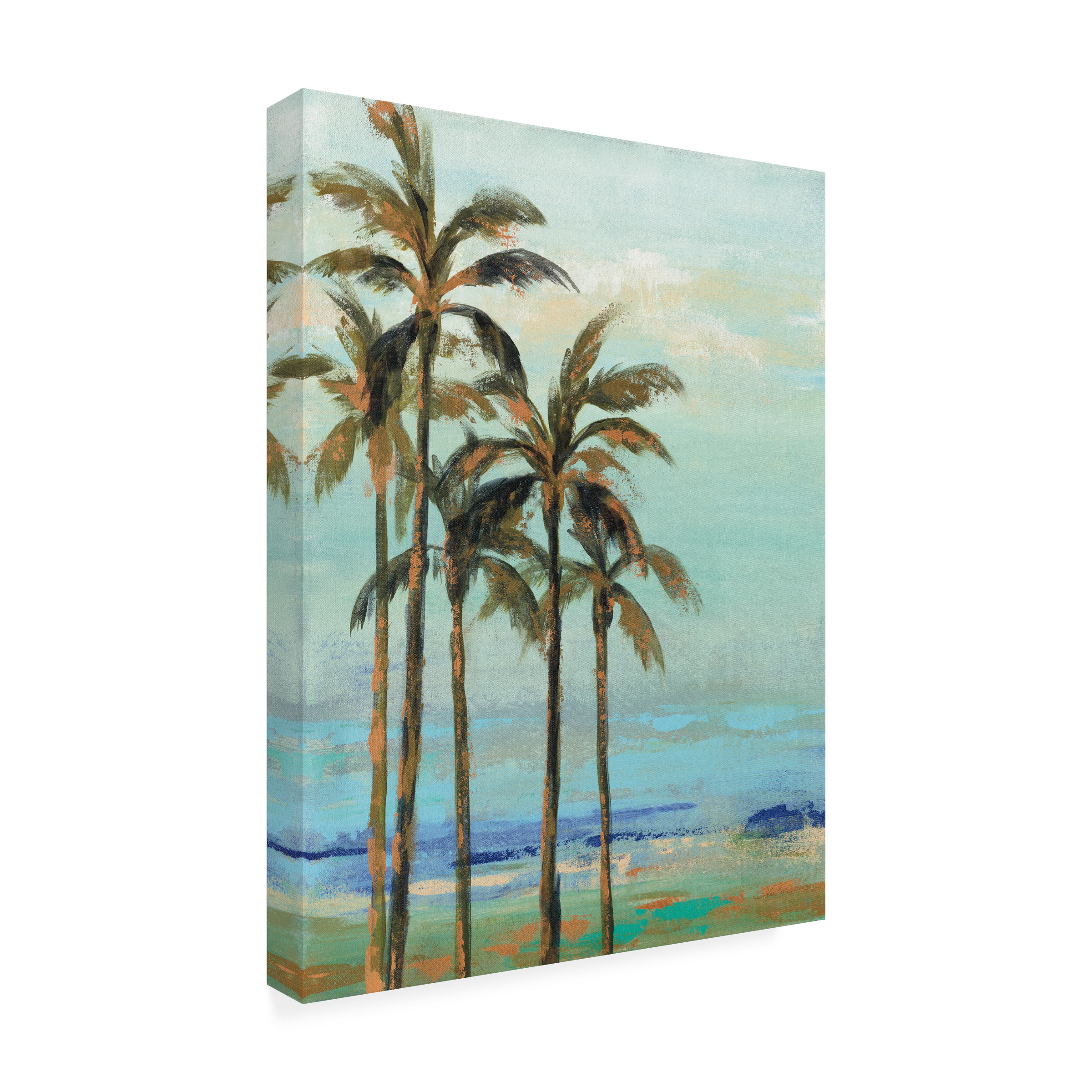 Trademark Fine Art 'Copper Palms II' Canvas Art by Silvia Vassileva