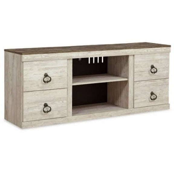 Signature Design by Ashley Casual Willowton 60" TV Stand  Whitewash