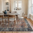 thumbnail image 3 of Bloom Rugs Washable Non-Slip 10x14 Rug - Orange / Blue Traditional Oriental Area Rug for Living Room, Bedroom, Dining Room, and Kitchen - Exact size: 10' x 14', 3 of 9