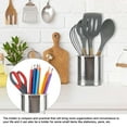 thumbnail image 3 of PULLIMORE Stainless Steel Cooking Utensil Holder, Kitchen Utensil Drying Cylinder, Spoon Chopsticks Fork Holder, Cooking Utensil Organizer, 3 of 10