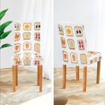 thumbnail image 3 of Yayeee 4 Pack Dining Chair Covers Stretch Parson Chairs Slipcovers Seat Protector, Various Toasts, 3 of 6