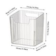 thumbnail image 4 of Wall Mounted Storage Bins Organizer Stackable Adhesive Hanging Shower Caddy for Bathroom,Kitchenï¼Fridge,Clear Shelves for Toothbrush,Garlic,Pantry,Space-Saving Non-Drill Floating Shelves, 4 of 8