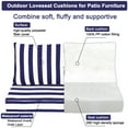 thumbnail image 4 of XXLYY Outdoor Loveseat Cushions, 48" x 24", Waterproof Fade Resistant Seat and Backrest Cushion Set for Patio Furniture, 4 of 7