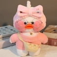thumbnail image 4 of Pato de peluche Lalafanfan de 30cm, juguetes de peluche, Pato amarillo, abrazo Flifan, Plushes Kawaii, peluches de animales, almohada, juguete suave, 4 of 6