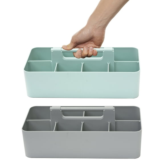 Enjoy Organizer 8-Compartment Desk Organizer Shelf & Storage with Dividers, 2 Count