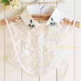 thumbnail image 2 of LoudSung Fake Collar Detachable Half Shirt Blouse False Doll Collar Hollow Out Lace Cool Flower Design for Women Girls, 2 of 7