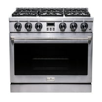 Magic Chef 36 Inch Freestanding Gas Range in Stainless Steel