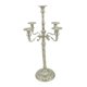 thumbnail image 2 of Candelabro de 5 brazos, candelabro de Metal, centros de mesa, candelabro de estilo europeo tradicional para sala de estar, resistente Plateado 23x63cm, 2 of 9