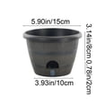 thumbnail image 2 of OCCOA Self-Watering Barrel-Style Planter Thickened Double-Layer, Plastic Flower Pot with Water Reservoir, Home Decor Succulent Planter, Multicolor, 2 of 6