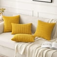 thumbnail image 4 of Wehilion Pack of 2 Corduroy Decorative Throw Pillow Covers Soft Boho Striped Pillow Covers Modern Farmhouse Christmas Home Decor for Sofa Living Room Couch Bed, 4 of 6