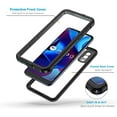 thumbnail image 3 of MYKOMI for Moto G Pure Waterproof Phone Case, IP68 Dustproof with Built-in Screen Protector, Rugged Full Body Shockproof Phone Cover for Motorola G Pure (2021), Black/Clear, 3 of 7