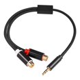thumbnail image 2 of 3,5 mm a cable RCA dual Cable de de sonido - Cable divisor para reproductor de estéreo, 2 of 9