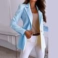 thumbnail image 4 of Blazers Décontractés pour Femmes, Ouvert devant, Manches Longues, Vestes de Travail et de Bureau, 4 of 6