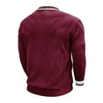 thumbnail image 4 of Ceisia Men's Casual Striped Half Button Round Neck Pullover with Pocket Daily Fashion Top Gift, 4 of 7