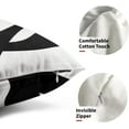 thumbnail image 3 of Black and White Pillow Covers 12x20 Set of 2 Modern Abstract Art Line Boho Design Throw Pillows Bohemian Decorative Pillowcase Cotton Lumbar Cushion Case for Home Living Room Porch Sofa Couch Bed, 3 of 6