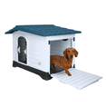 thumbnail image 1 of Casa para perro Mediano / Chico MascoAmigo con Puerta Metalica-Termica-de plastico 91.5x69x66 cm Azul, 1 of 8