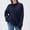 Navy, variant on Generic Women's Oversized Sweaters Slouchy Pullover Sweater Fall Comfy Knitwear Winter Loose Long Sleeve Baggy Tunic Top
