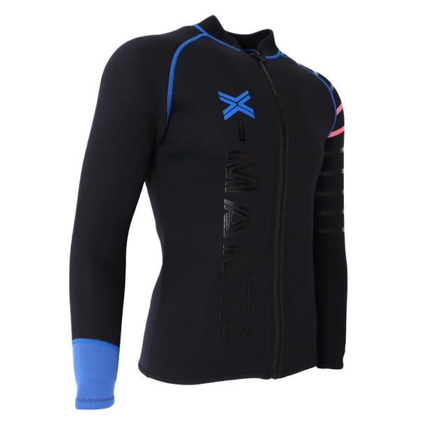 Chaqueta De Neopreno De 3 Mm Para Hombre Abrigo Frontal 2XL Sunnimix Chaqueta de neopreno para hombre