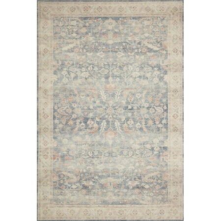 Loloi Hathaway Printed Oriental Denim / Multi Area Rug