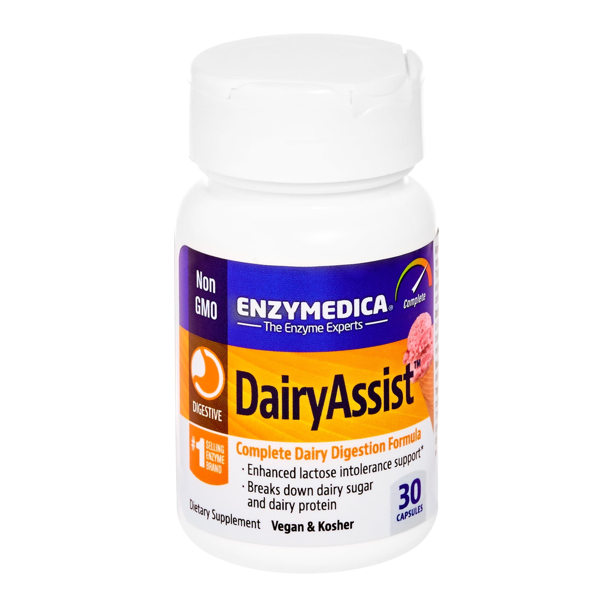Enzymedica DairyAssist, Enzyme Support to Help Digest Dairy and