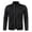 Black_015, variant on Men's Full Zip Up Sweatshirt Without Hood Fall Fashion Jackets Zipper Mock Neck Coat Casual Long Sleeve Top With Zipper Pockets Black L