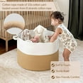 thumbnail image 2 of RFGUBUniMall XXXLarge Jute Rope Basket 21.7" x 21.7" x 13.8" Woven Baby Laundry Baskets for Blankets Toys Storage Basket with Handle Comforter Cushions Storage Bins Thread Laundry Hamper, 2 of 14