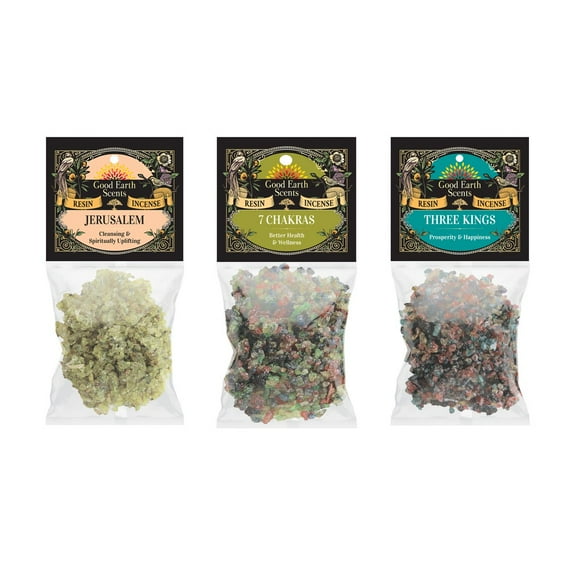 Meditation Blend 3 Packs 1 Ounce Resin Incense Set Natural Resin | DIY Smudge Cup