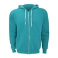 thumbnail image 1 of Canvas Unixex Zip-up Polycotton Fleece Hooded Sweatshirt / Hoodie, 1 of 2