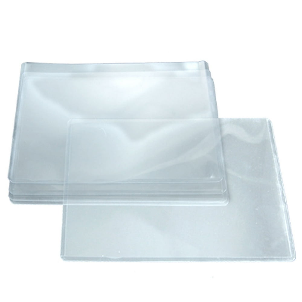 Unique Bargains 5 Pcs Clear Plastic A5 Document File Cards Holder Case