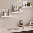 thumbnail image 7 of Ballucci 16" Floating Shelves for Wall, 3-Pack with Invisible Brackets, 6" Deep, White, 7 of 7
