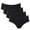 Black, variant on Charmo Women's Assorted Hipster Panties Cotton Soft Underwear 4 Packs