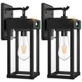 thumbnail image 1 of Luces solares de pared para exteriores Auzev, paquete de 2 unidades, IP65, impermeables, 1 of 7