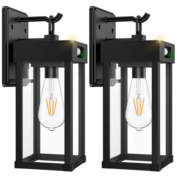 Luces solares de pared para exteriores Auzev, paquete de 2 unidades, IP65, impermeables