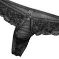 thumbnail image 4 of men's boxer briefs hot lingerie floral lace mesh semi see-through bikini underwear, 4 of 4