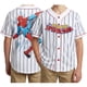 thumbnail image 1 of Jersey de béisbol Marvel Spider-Man para niños, tallas 10-12, blanco, 1 of 7