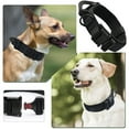 thumbnail image 5 of Medium Sized Tactical Dog Collar, Training Collar With Quick Release Metal Clasp - BLACK - M, 5 of 5