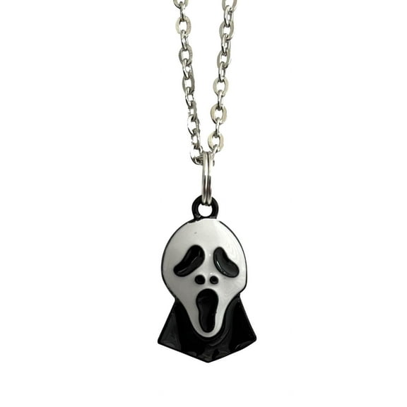 Ghost Face Necklace Scream Themed Pendant